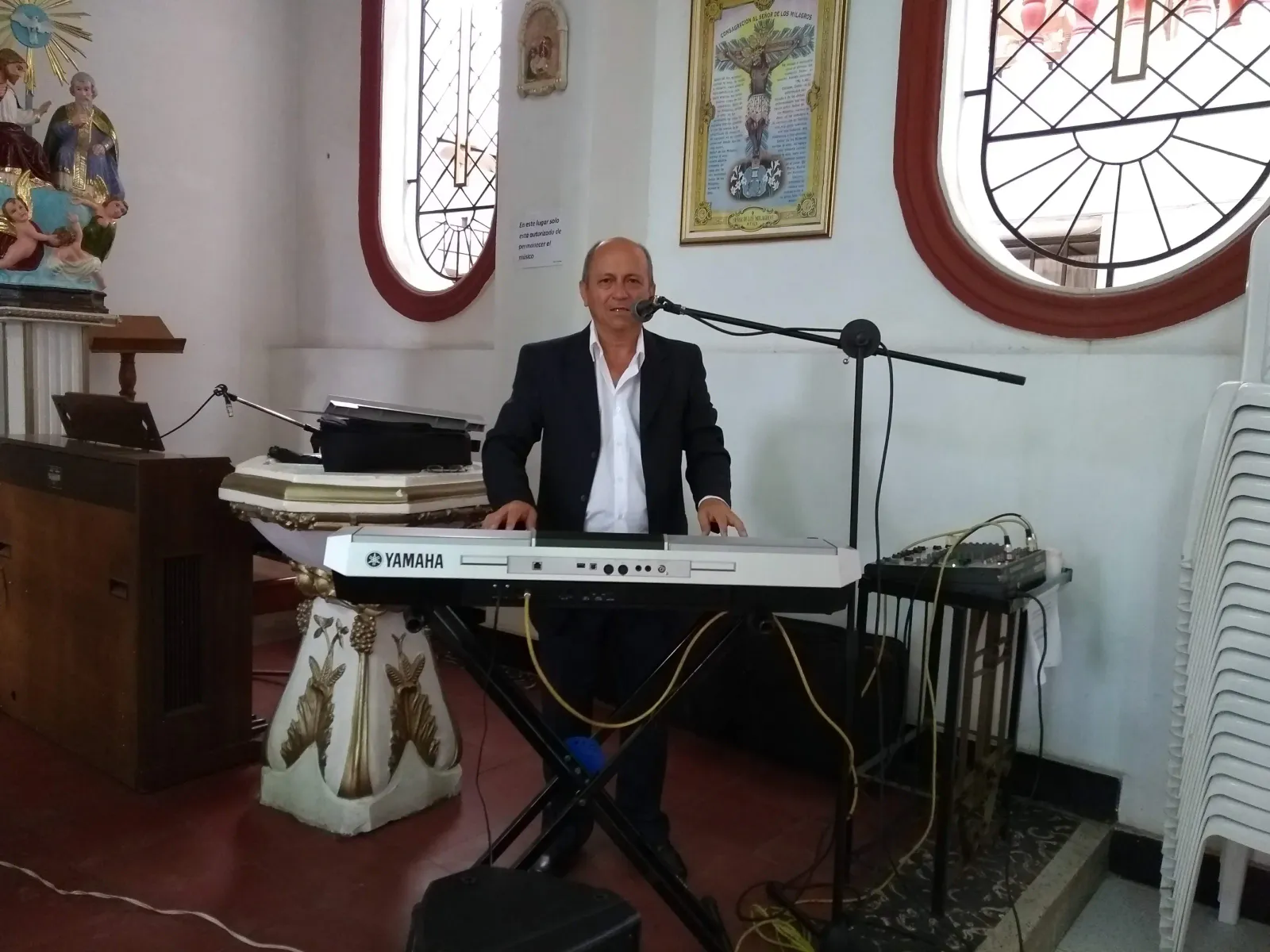 Músico solista en presentación